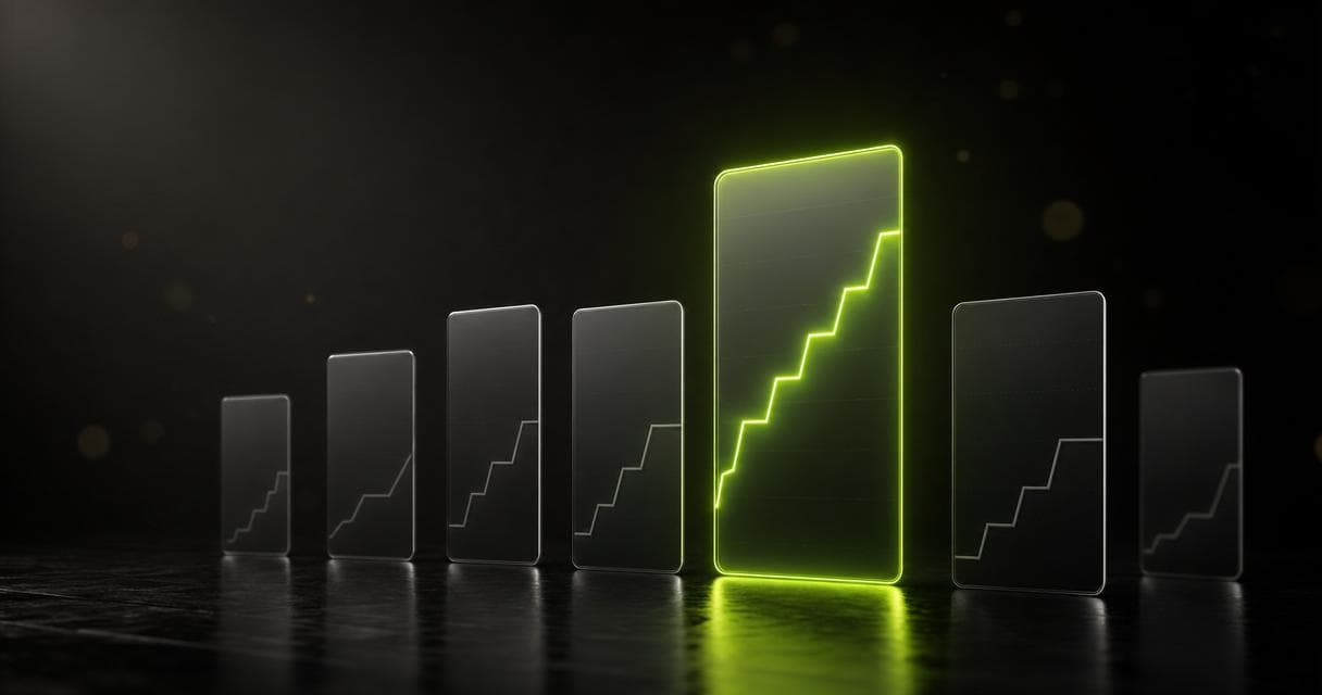 Best Everfit alternatives compared as glowing lime-green and dark dashboard cards on a stealth-black background