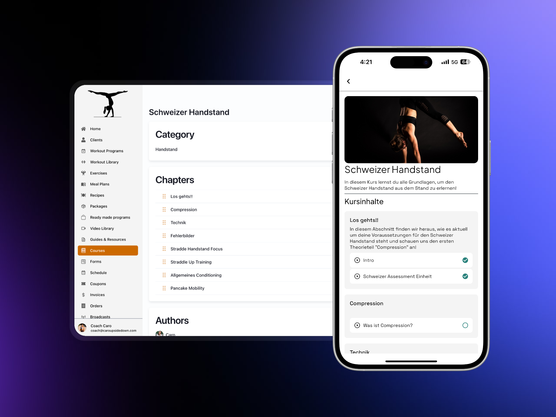 Workout programs and courses