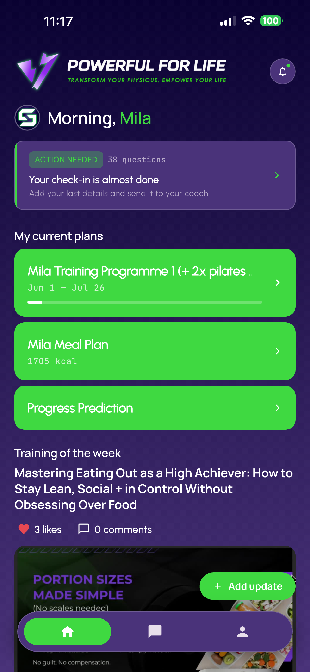 White-label coaching app example 2