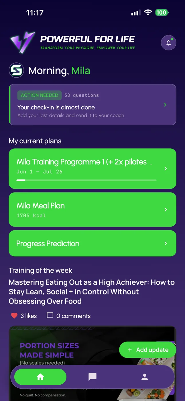 White-label coaching app example 2