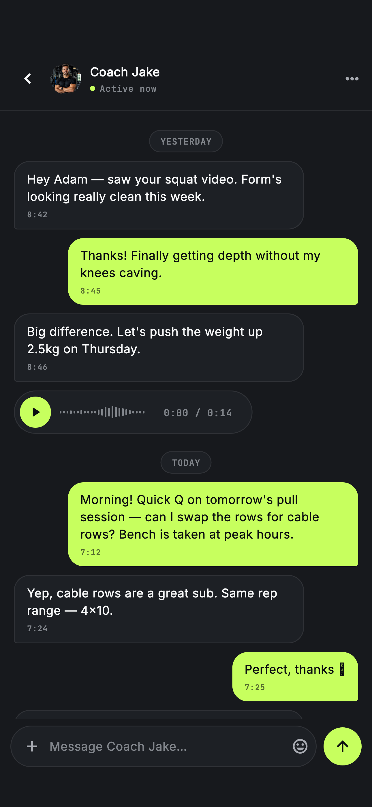 Coaching that feels personal