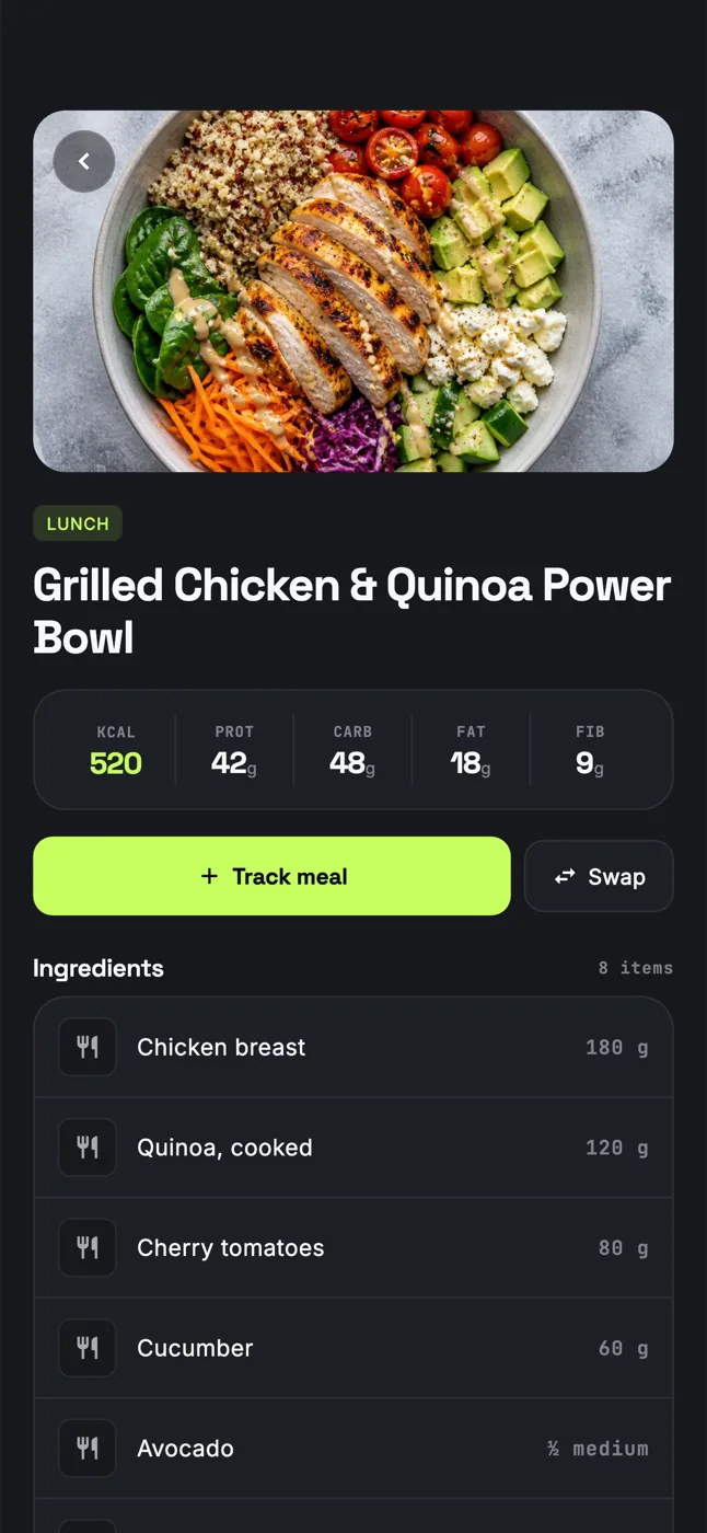 Recipes, ingredients, prep
